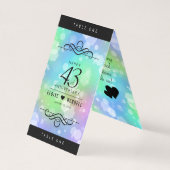 Elegant 43. Opal Hochzeitstag (Rückseite)