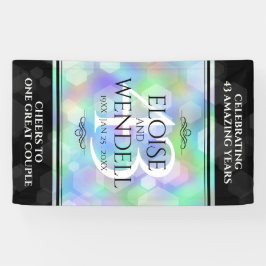 Elegant 43. Opal Hochzeitstag Banner