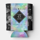 Elegant 43. Opal Hochzeitstag Dosenkühler (Rückseite)