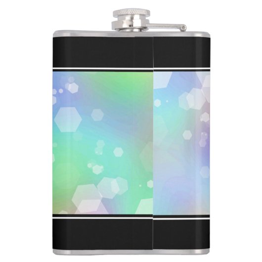 Elegant 43. Opal Hochzeitstag Flachmann (Rückseite)