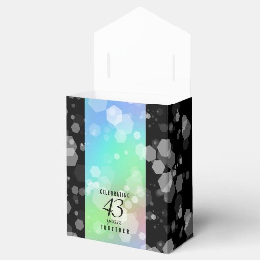 Elegant 43. Opal Hochzeitstag Geschenkschachtel (Geöffnet)