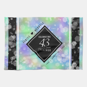 Elegant 43. Opal Hochzeitstag Geschirrtuch