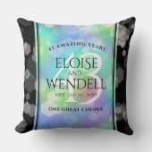 Elegant 43. Opal Hochzeitstag Kissen (Vorderseite)