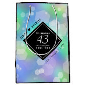 Elegant 43. Opal Hochzeitstag Mittlere Geschenktüte (Vorderseite)