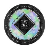Elegant 43. Opal Hochzeitstag Schneidebrett (Vorderseite)