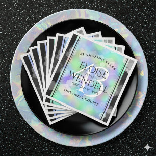 Elegant 43. Opal Hochzeitstag Serviette