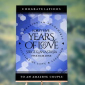 Elegant 45. Sapphire Hochzeit Jahrestag Acrylschild (Neutral)