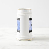 Elegant 45. Sapphire Hochzeit Jahrestag Bierglas (Mittel)