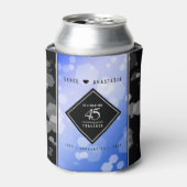 Elegant 45. Sapphire Hochzeit Jahrestag Dosenkühler (Kanne Vorderseite)