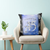 Elegant 45. Sapphire Hochzeit Jahrestag Kissen (Stuhl )