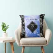 Elegant 45. Sapphire Hochzeit Jahrestag Kissen (Stuhl )