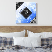 Elegant 45. Sapphire Hochzeit Jahrestag Leinwanddruck (Insitu (Schlafzimmer))