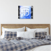 Elegant 45. Sapphire Hochzeit Jahrestag Leinwanddruck (Insitu (Schlafzimmer))