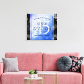 Elegant 45. Sapphire Hochzeit Jahrestag Leinwanddruck (Insitu (Wohnzimmer))