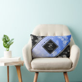 Elegant 45. Sapphire Hochzeit Jahrestag Lendenkissen (Stuhl )