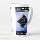 Elegant 45. Sapphire Hochzeit Jahrestag Milchtasse (Rechte Ecke)