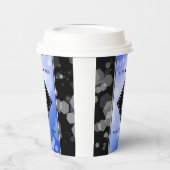 Elegant 45. Sapphire Hochzeit Jahrestag Pappbecher (Links)