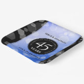 Elegant 45. Sapphire Hochzeit Jahrestag Pappteller (Gewinkelt)