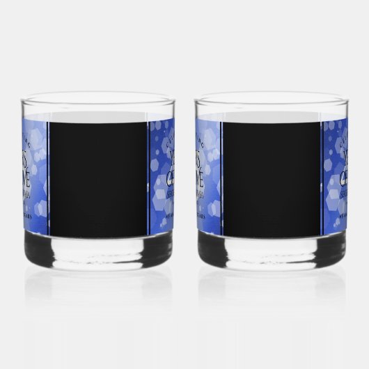 Elegant 45. Sapphire Hochzeit Jahrestag Whiskyglas (Links)