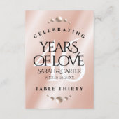 Elegant 46. Geburtstag der Perlen Dankeskarte (Rückseite)