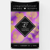 Elegant 47. Geburtstag von Amethyst Banner (Vertikal)