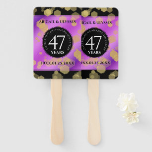 Elegant 47. Geburtstag von Amethyst Fächer