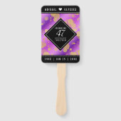 Elegant 47. Geburtstag von Amethyst Fächer (Vorderseite)