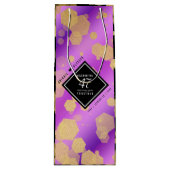 Elegant 47. Geburtstag von Amethyst Geschenktüte Für Weinflaschen (Vorderseite)