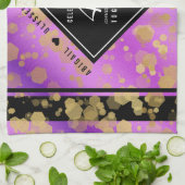 Elegant 47. Geburtstag von Amethyst Geschirrtuch (Gefaltet)