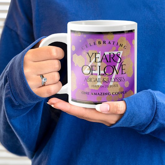 Elegant 47. Geburtstag von Amethyst Jumbo-Tasse