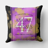 Elegant 47. Geburtstag von Amethyst Kissen (Rückseite)