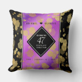 Elegant 47. Geburtstag von Amethyst Kissen (Vorderseite)