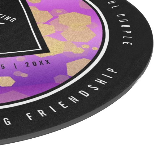 Elegant 47. Geburtstag von Amethyst Schneidebrett (Ecke)