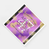 Elegant 47. Geburtstag von Amethyst Serviette (Ecke)
