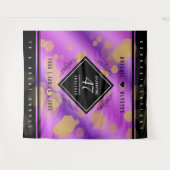 Elegant 47. Geburtstag von Amethyst Wandteppich (Vorderseite (Horizontal))