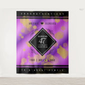 Elegant 47. Geburtstag von Amethyst Wandteppich (Vorderseite)