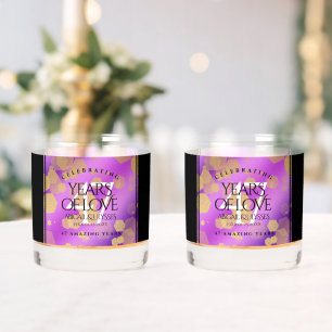 Elegant 47. Geburtstag von Amethyst Whiskyglas