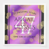 Elegant 47th Amethyst Wedding Anniversary Serviette (Vorderseite)