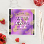 Elegant 47th Amethyst Wedding Anniversary Serviette (Beispiel)