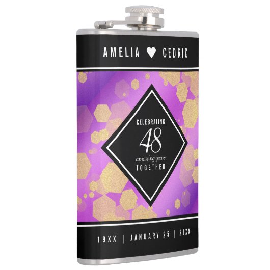 Elegant 48. Geburtstag von Amethyst Flachmann (Rechts)