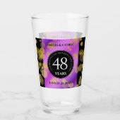 Elegant 48. Geburtstag von Amethyst Glas (Vorderseite)