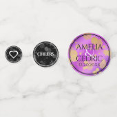 Elegant 48. Geburtstag von Amethyst Konfetti (Rückseiten)