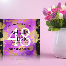 Elegant 48. Geburtstag von Amethyst Leinwanddruck