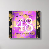 Elegant 48. Geburtstag von Amethyst Leinwanddruck (Vorderseite)