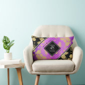 Elegant 48. Geburtstag von Amethyst Lendenkissen (Stuhl )