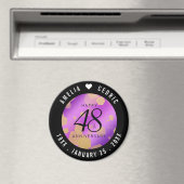 Elegant 48. Geburtstag von Amethyst Magnet (In Situ (Geschirrspüler))