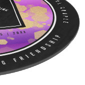 Elegant 48. Geburtstag von Amethyst Schneidebrett (Ecke)