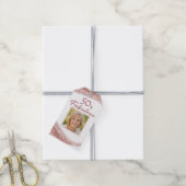 Elegant 50 & Fabulous Rose Gold Photo Birthday Geschenkanhänger (Mit Garn)