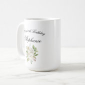 Elegant 50. Geburtstag Personalisiert Kaffeetasse (Vorderseite Links)