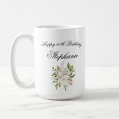 Elegant 50. Geburtstag Personalisiert Kaffeetasse (Links)
